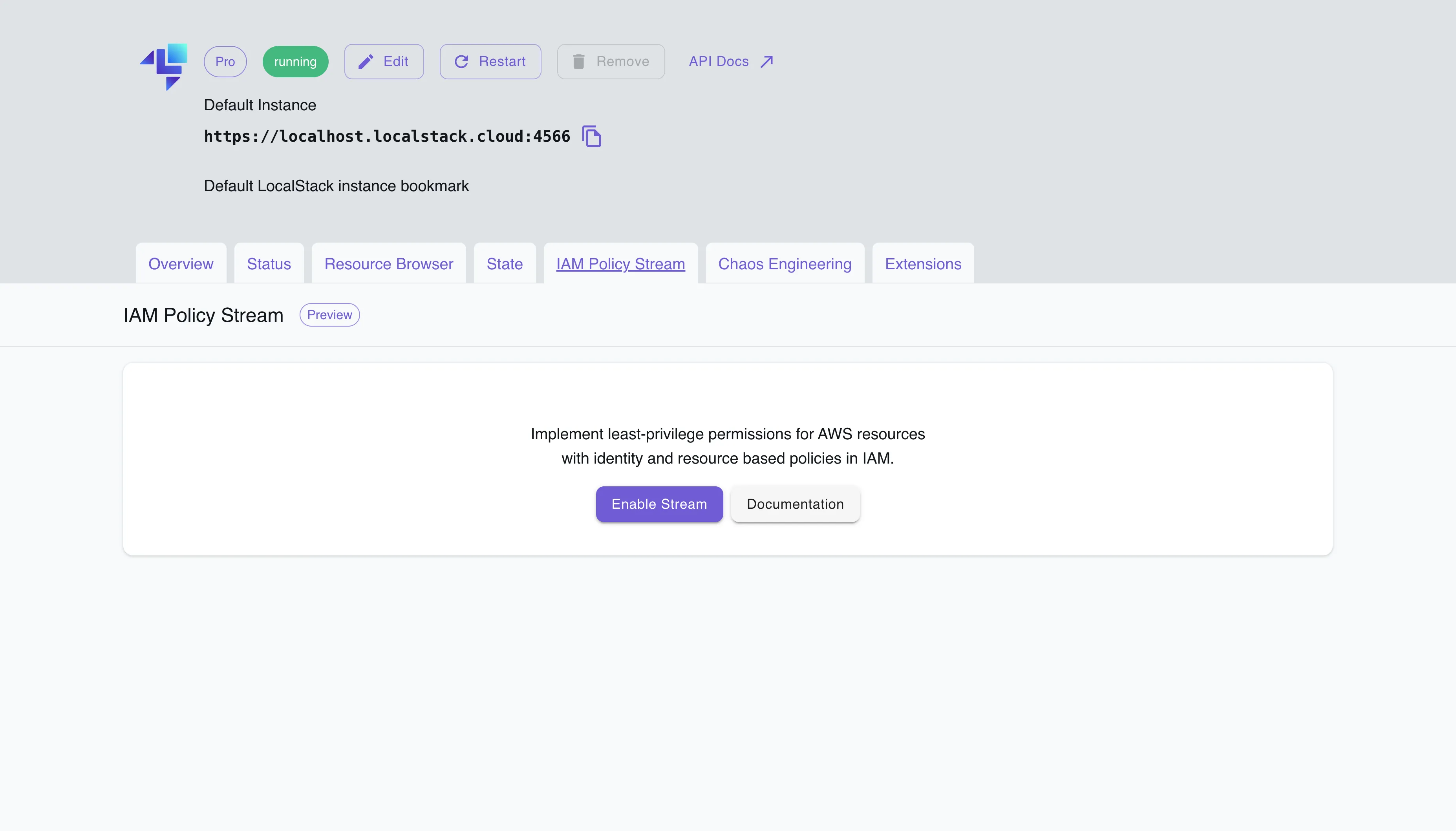 IAM Policy Stream Dashboard