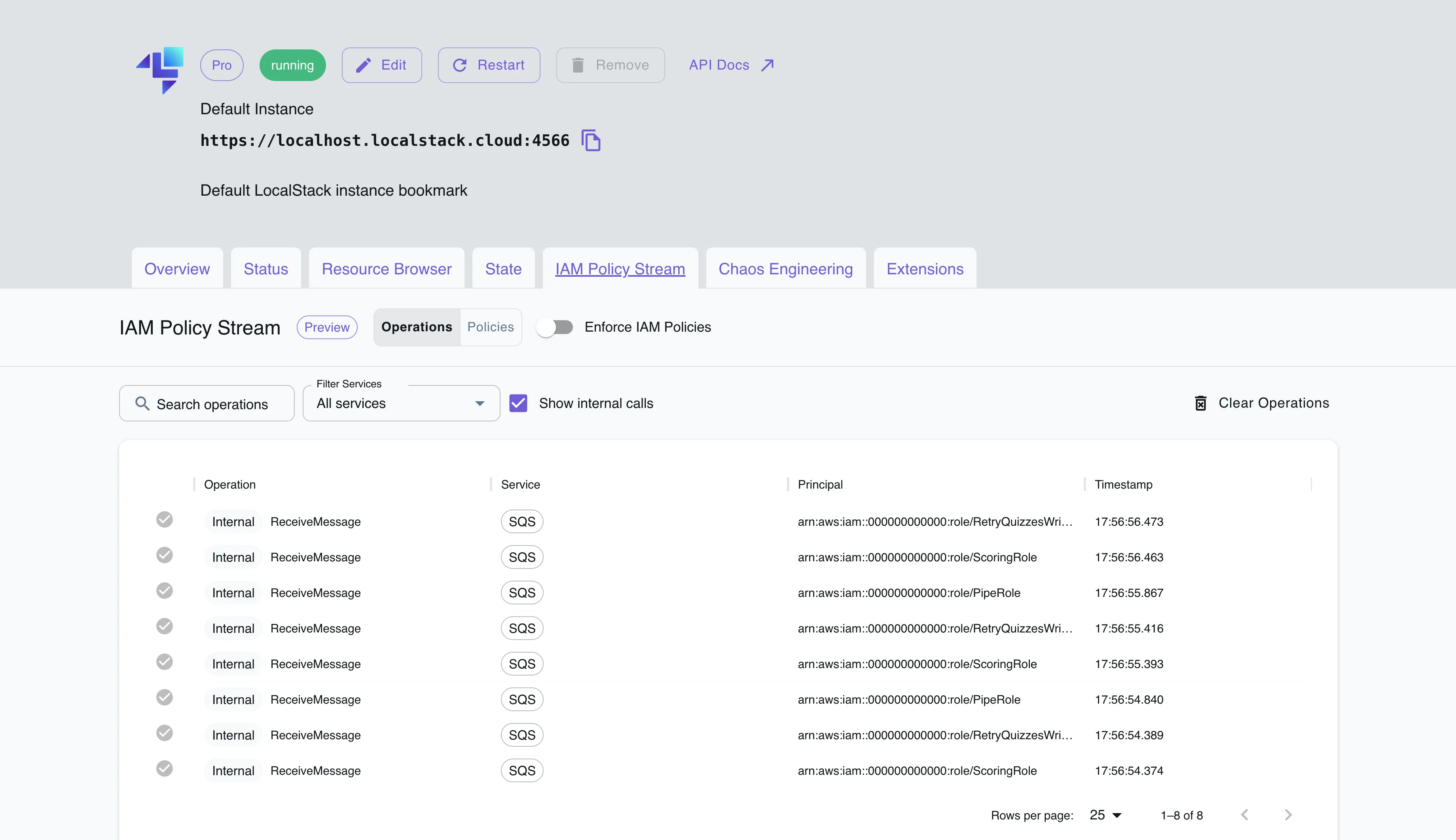 IAM policies being generated for internal AWS API calls