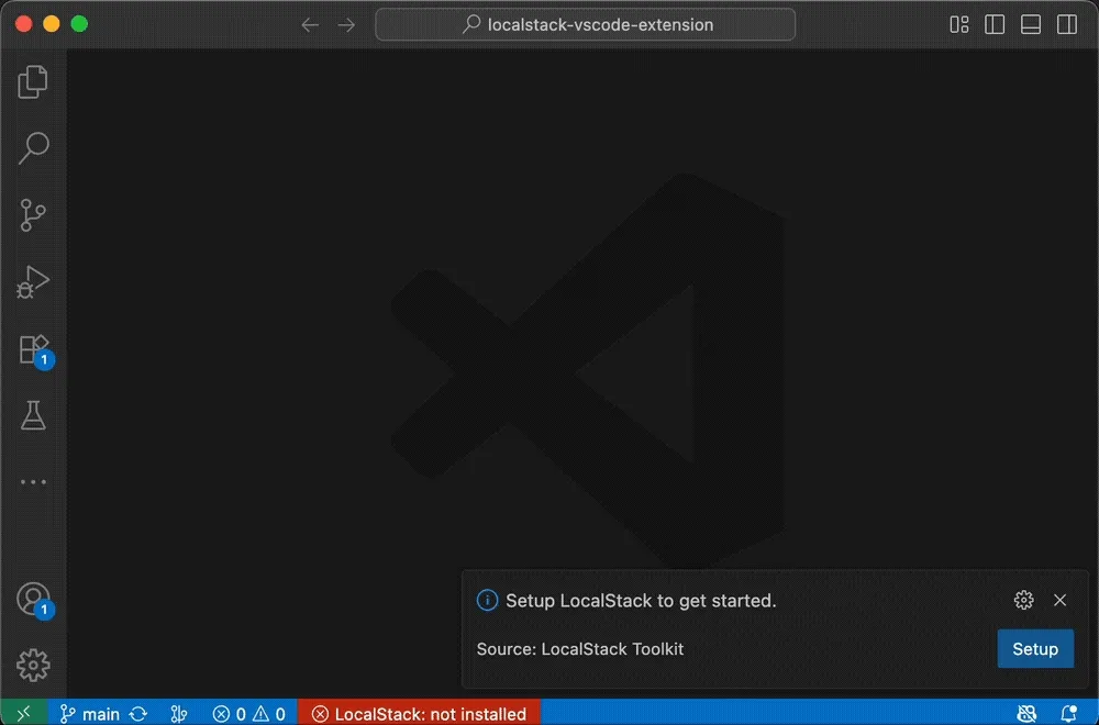 LocalStack Toolkit for VS Code Setup Wizard