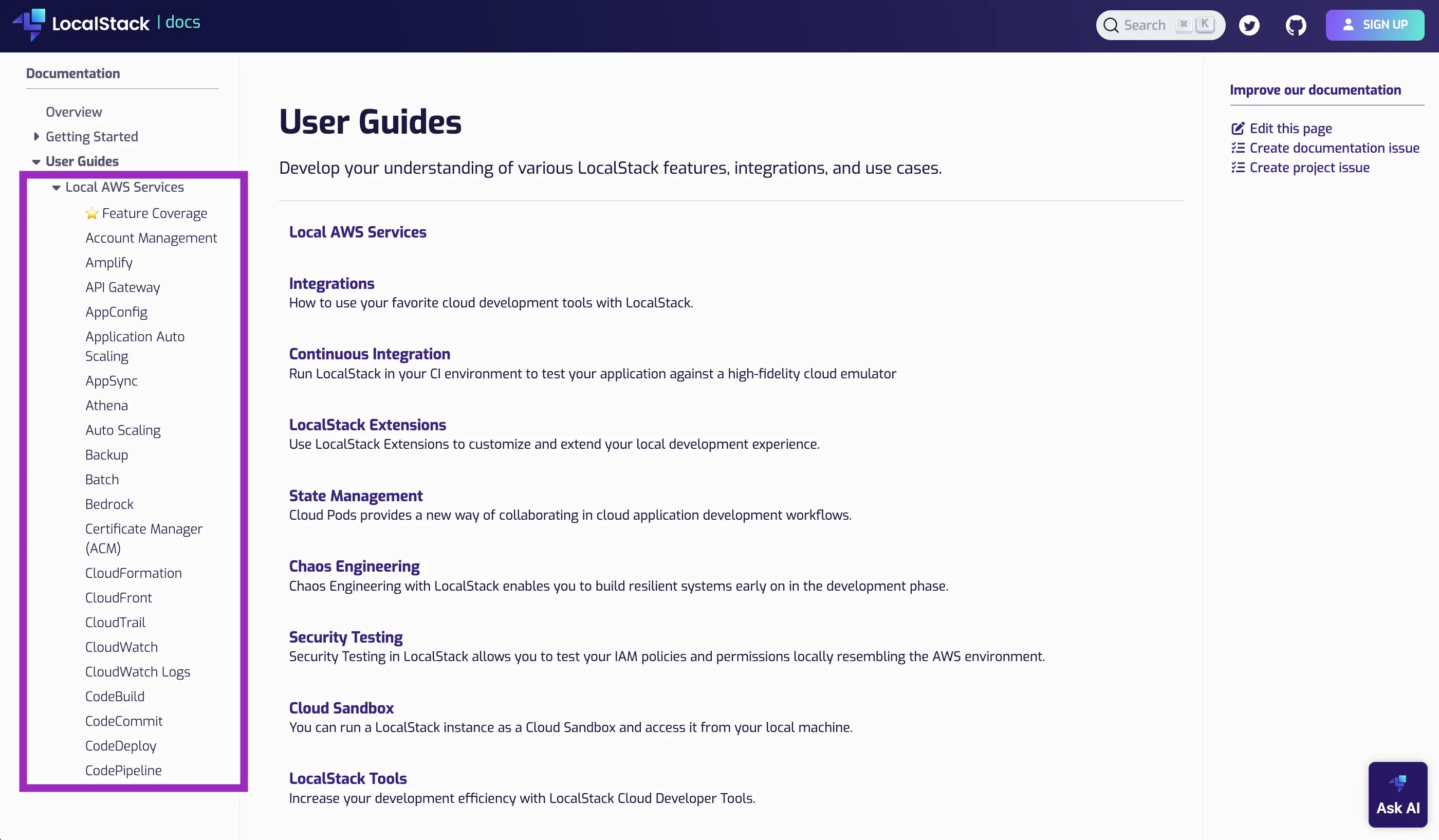 Old 100+ individual AWS service pages