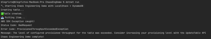 Terminal fail