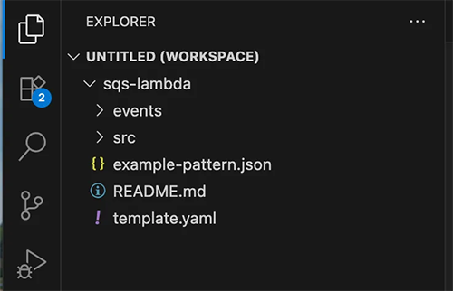 source code in VS Code explorer